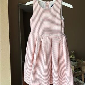 Ralph Lauren Pink and White Sleeveless A-Line Sundress